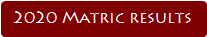 2020 Matric results